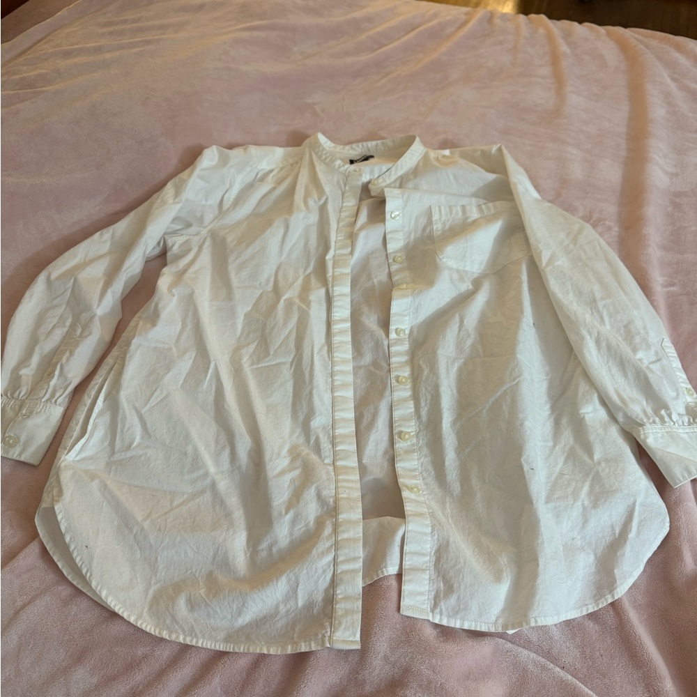 Lands' End White Women's Tunic Top